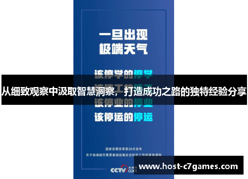 从细致观察中汲取智慧洞察，打造成功之路的独特经验分享